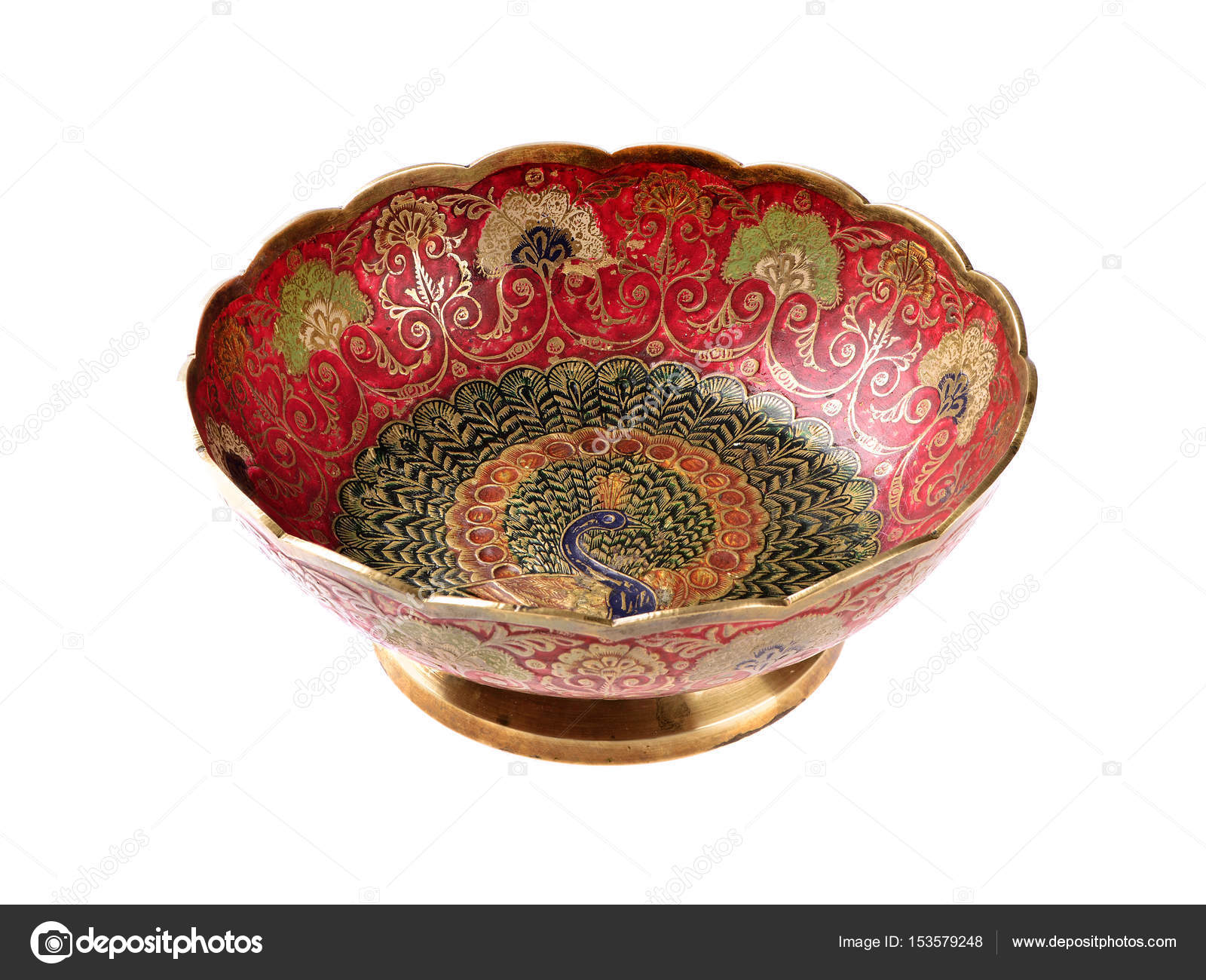 Indian Old Stamped Brass Vase Stock Photo C Iluziaa 153579248