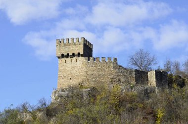 Ortaçağ kale Tsarevets, Veliko Tarnovo, Bulgaristan kalıntıları