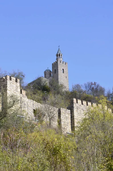 Ruinas de la fortaleza medieval Tsarevets, Veliko Tarnovo, Bulgaria —  Fotos de Stock