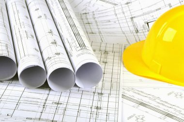Mühendislik proje, sarı kask
