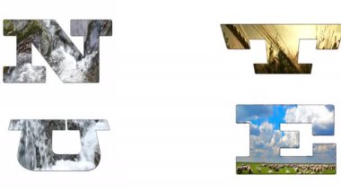 Doğa güzel resimlerde yazılı