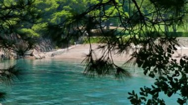 Kristal açık turkuaz deniz sessiz Bay