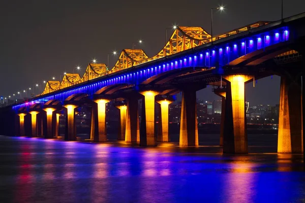 Een Nacht Shot Van Stad — Stockfoto