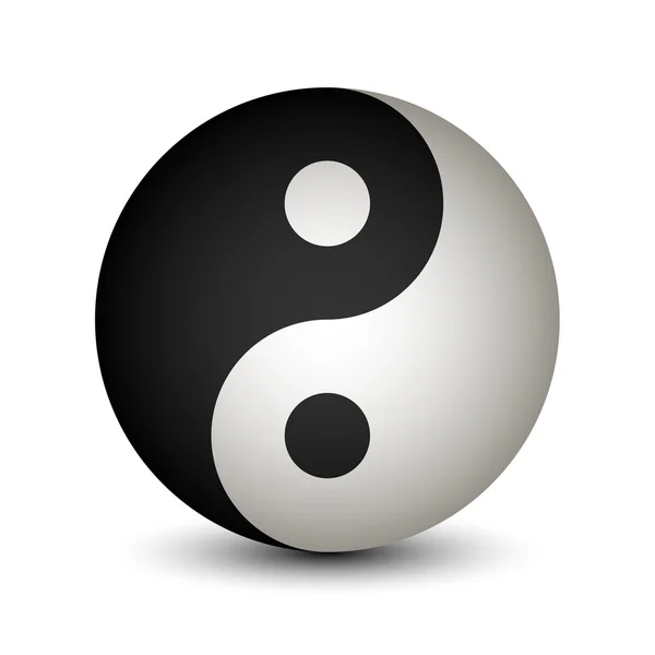 Yin Yang kula symbol — Wektor stockowy