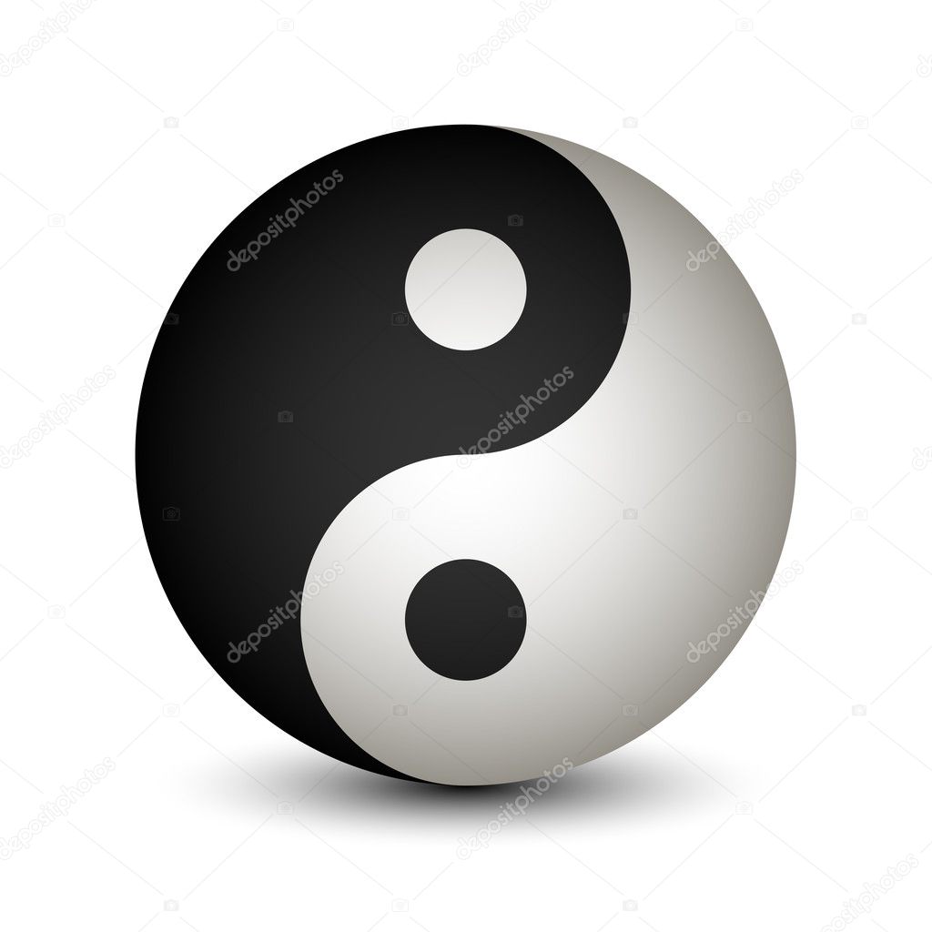 Yin Yang sphere symbol