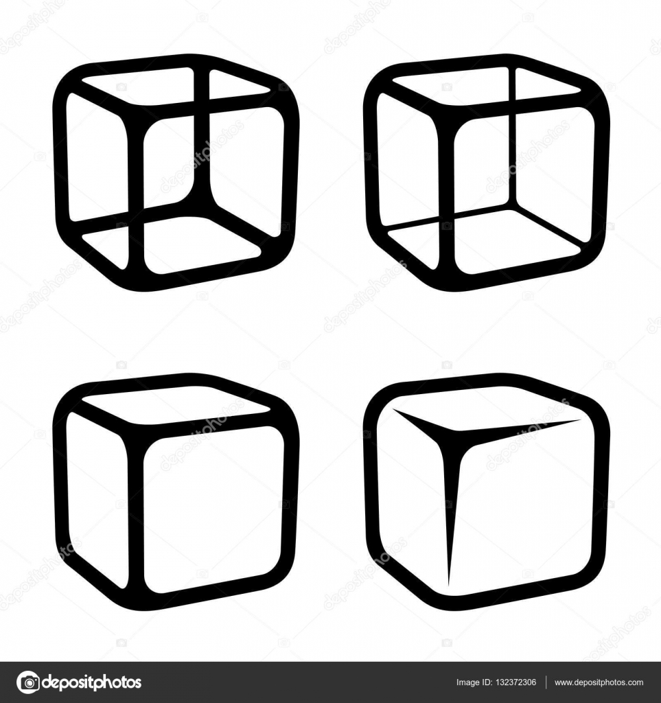 Ice cube black symbols Stock Vector by ©happyroman 132372306