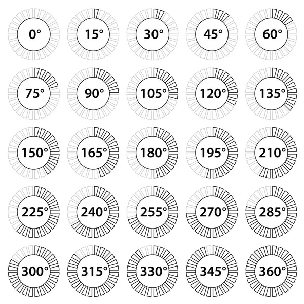 Ángulo simple grado símbolo — Vector de stock