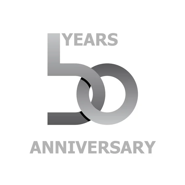 50 years anniversary symbol — Stock Vector