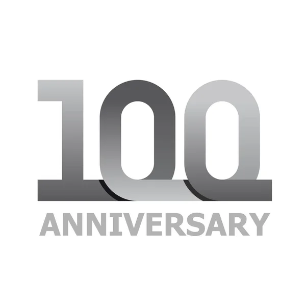100 anni numero anniversario — Vettoriale Stock