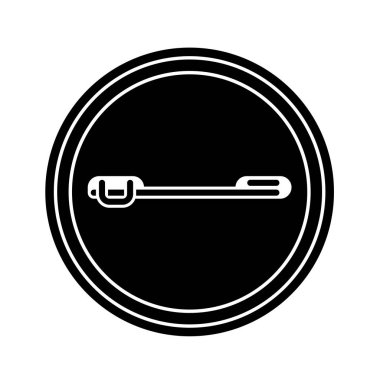 Rozetini geri siyah düğme sembolü