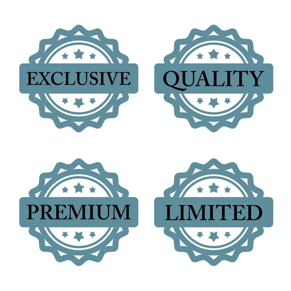 Exclusive premium limited quality stamp — Stock Vector