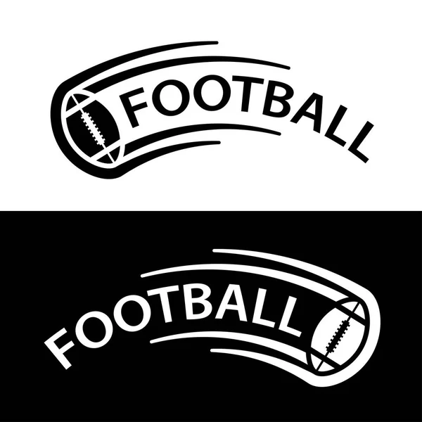 American Football Ball Motion Line Symbol — Stockvektor