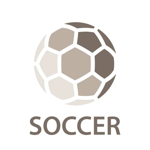 Pelota de fútbol icono marrón símbolo Ilustraciones de stock libres de derechos