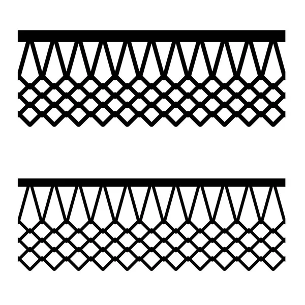 Basketballkorbnetz nahtloses Muster — Stockvektor