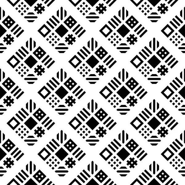 正方形パターンの幾何学的なシームレスな背景のベクトル — ストックベクタ