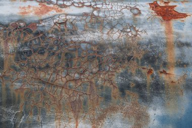 Hurda araç formlardaki Grunge Textu ilginç yontma boya