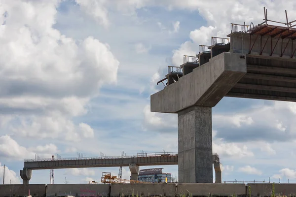 Atlanta Overpass Ramp zit gedeeltelijk gebouwd — Stockfoto