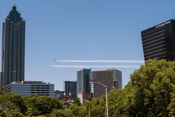 Atlanta Usa May 2020 Navy Blue Angels Air Force Thunderbirds — Stock Photo, Image