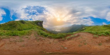 Phu Chi Fa Landmark doğa seyahat yer Chiang Rai, Tayland 