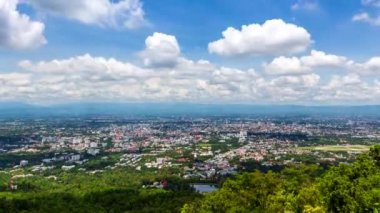 Chiang Mai Şehrinin Landmark Yüksek Görüş Noktası, Tayland Zaman Hızı (yukarı eğik)