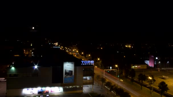 Moonset a Kaunas — Video Stock