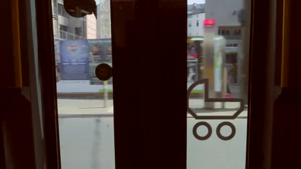 公共巴士内部的 timelapse — 图库视频影像