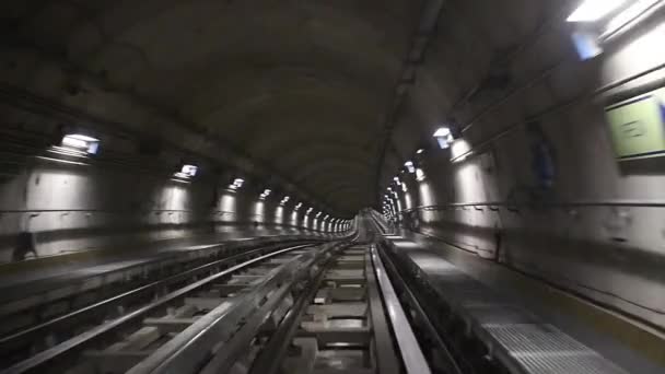 Timelapse van een Metro in Turijn — Stockvideo