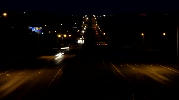 Vilnius Kaunas Klaipeda autoroute circulation timelapse — Video