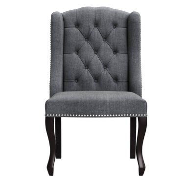 Beyaz arka plan üzerinde izole klasik sandalye. Dijital illustration.3d işleme