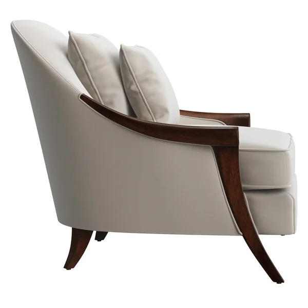 古典的な椅子は 白い背景で隔離 デジタル Illustration レンダリング — ストック写真