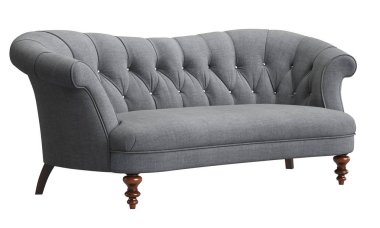 Beyaz arka plan üzerinde izole klasik sorguçlu koltuk. Dijital illustration.3d işleme