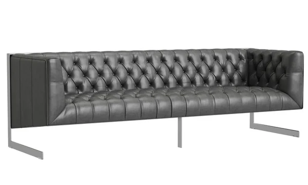 Klassieke Getufte Sofa Geïsoleerd Een Witte Achtergrond Digital Illustration Rendering — Stockfoto