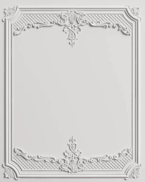 Stampaggio classico con decorazioni ornamentali per interni classici — Foto Stock