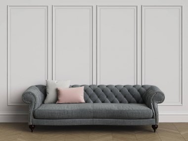 Klasik iç kopya space.3d render ile klasik koltuk