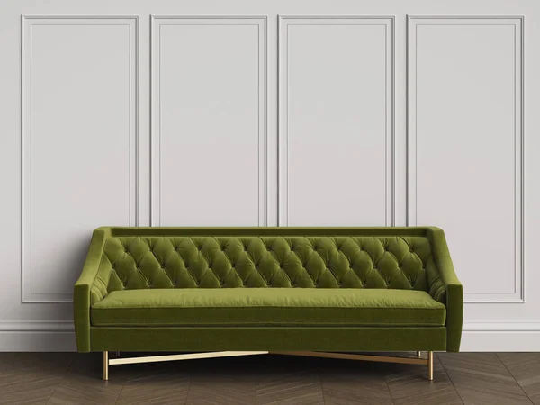 Классический диван в классическом интерьере с копией space.3d — стоковое фото