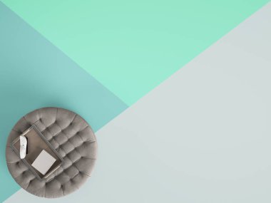 Klasik sorguçlu sehpa Osmanlı dekorlu pastel backgro üzerinde