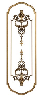 Klasik döküm çerçeve süsleme dekor ile