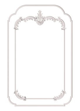 Klasik döküm çerçeve süsleme dekor ile