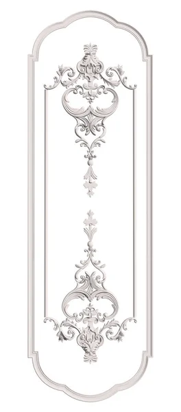 Marco de moldeo clásico con decoración de adornos — Foto de Stock