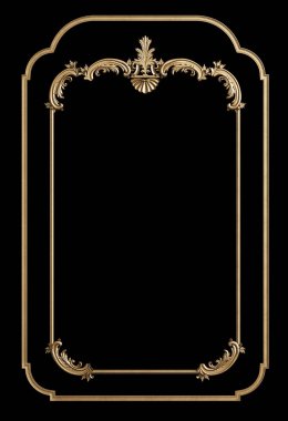 Klasik döküm çerçeve süsleme dekor ile