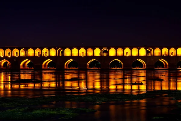 Allahverdi Khan Bridge Popularly Known Pol Bridge Thirty Three Arches — Stock Photo, Image