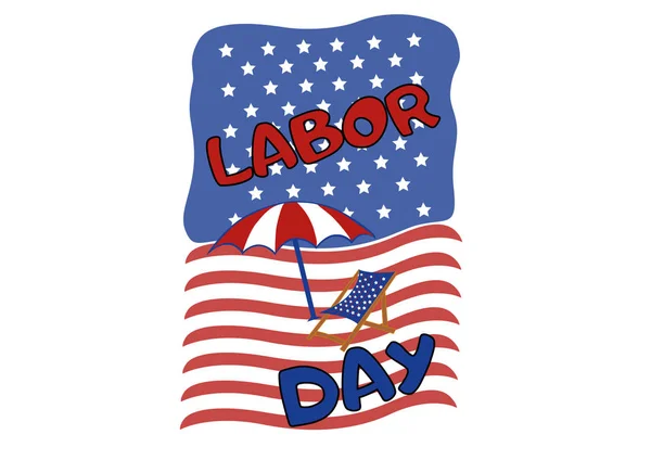 Labor Day - National american holiday.Vector Illustration.