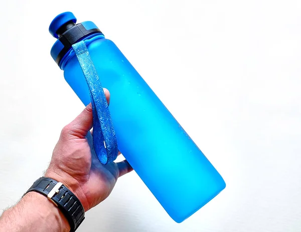 Μπουκάλι Νερό Άνθρωποι Οδηγούν Αθλητικό Τρόπο Ζωής — Φωτογραφία Αρχείου