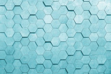 Geometrik altıgenler. Soyut gümüş metal arkaplan.