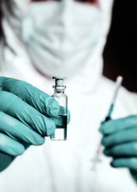 Laboratuvar bilim adamları Coronavirus 'a karşı bir aşı araştırıyor. Salgınlara karşı mücadele.