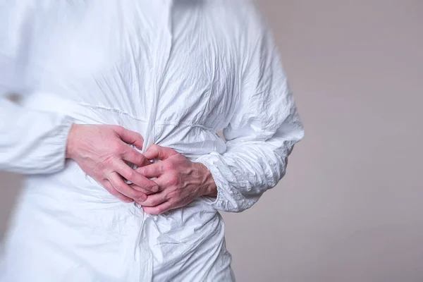 Epidemiologist Coronavirus Medical Worker Suffering Pneumonia Coronavirus Pandemic Quarantine — Stock Photo, Image