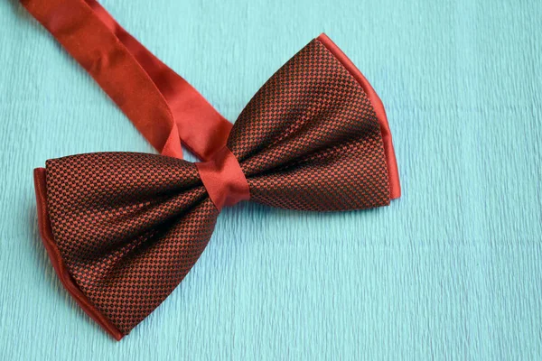 men\'s bow tie on a light background