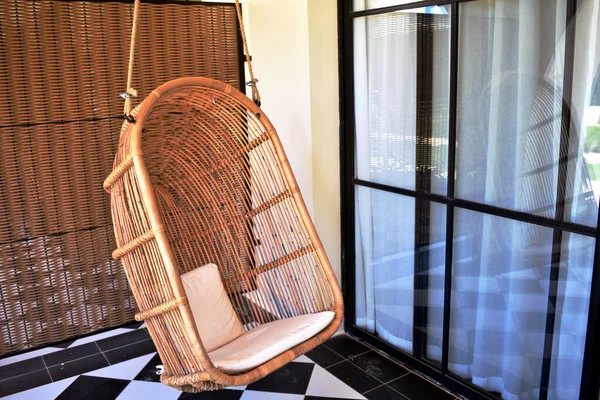 Плетений Гамак Балконі — стокове фото