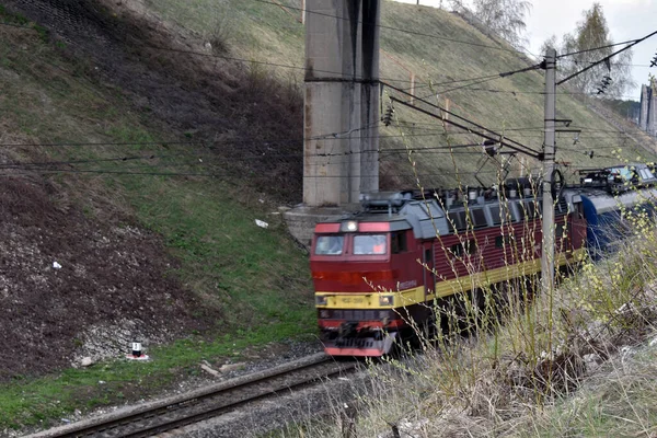 Treno Rotaia — Foto Stock