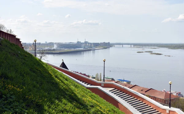 Nyizsnyij Novgorod Töltése Volga — Stock Fotó